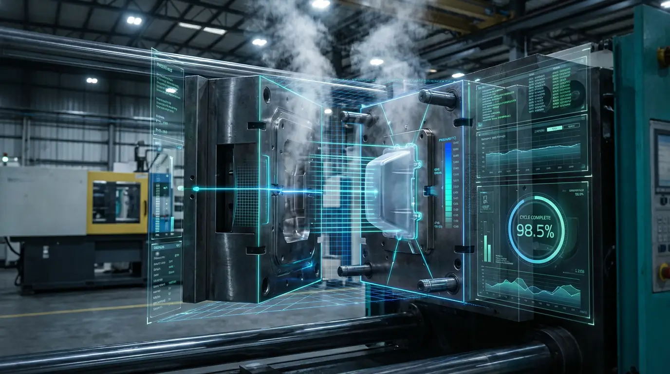 Промышленное производство пластиковых изделий и форм для литья — Москва, Россия открытие пресс формы с лазерной визуализацией